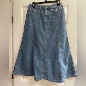 Denim Maxi Skirt